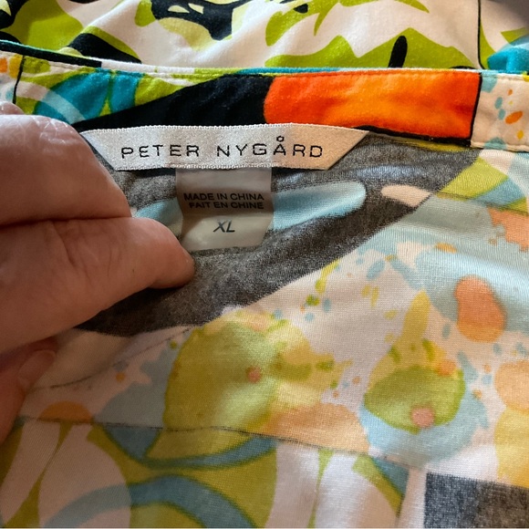Peter Nygard Colorful Abstract Top - Picture 3 of 8